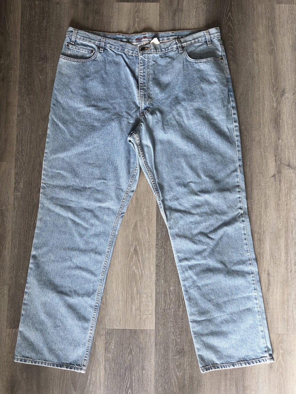 Eddie Bauer Men's Light Wash Straight-Leg Jeans Size W48xL36